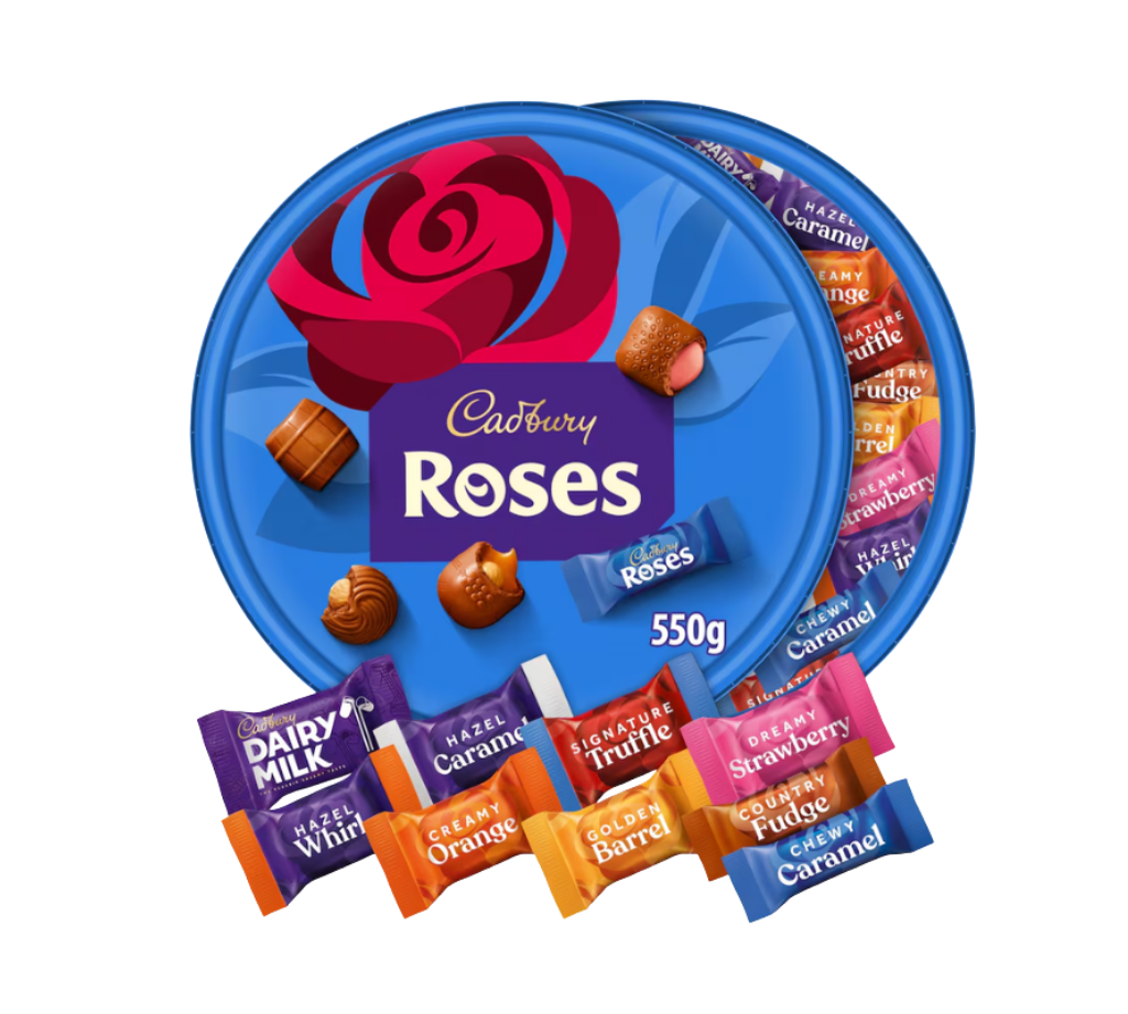 Cadbury Roses Milk Chocolates Tub 550g