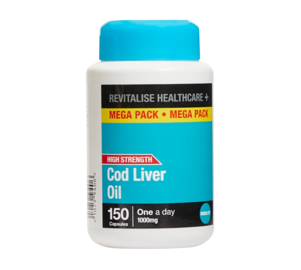 Revitalise Healthcare+ Cod Liver Oil Capsules 150s